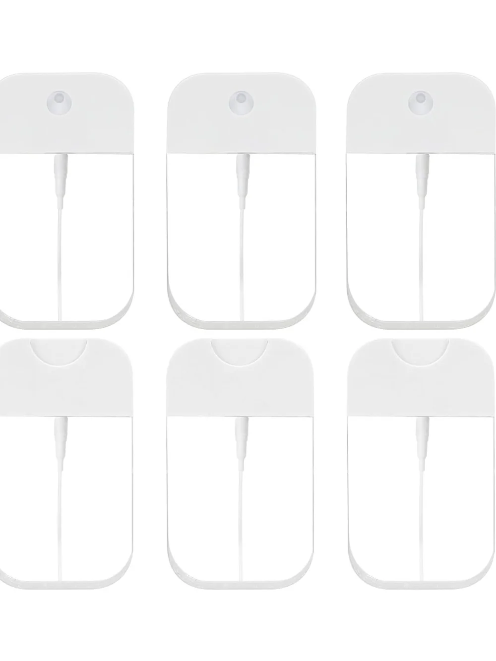 6 PCS Clear Spray Bottles, Portable Card Spray Bottles, 50 ML
